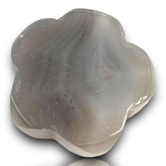 Chalcedony Agate Flower Palmstone Stability Balance Absorbs Negative Energy NWOT - Picture 2 of 10